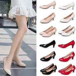 Female Pumps Nude Shallow Mouth Women Shoes Fashion Office Work Wedding Party Shoes Ladies Low Heel Shoes Woman Autumn 240115