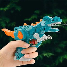 Sand Play Water Fun 1PC Robot Dinosaur Water Guns Toys Kids Squirt Gun For Child Summer Beach Swimming Pool Blaster Gun Portable