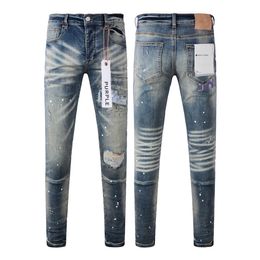 Purple Jeans Men Jeans Designer Jeans Mens Skinny Jeans Luxury Designer Denim Pant Distressed Ripped Biker Black Blue Jean Slim Fit Motorcycle 209