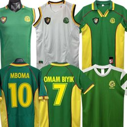 Retro Vintage 2002 Cameroon Soccer jerseys National team 1990 home away Classic football shirt
