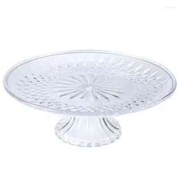 Plates Creative Crystal Fruit Plate With Base Multifunctional Dried Snack For Kitchen Living Room Coffee Table