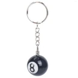 Party Favour 2x Billiard Ball Key Chain Ring Happy No. 8