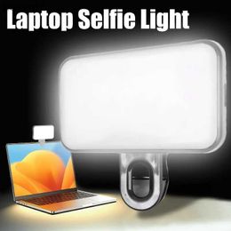 Selfie Lights Portable LED Selfie Light Mobile Phone Laptop Tablet Lamp Clip Video Conference Lighting Webcam Lamps Rechargeable Fill LightL240116