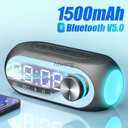 Portable Speakers BELK Wireless Bluetooth Speaker Small Alarm Clock Portable Cannon Mini Voice Broadcast the Card Instert Vehicular Audio System YQ240116