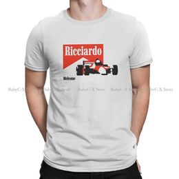 F1 Ricciardo 2021 Hip Hop TShirt Honey Badger Racing Driver Creative Tops Comfortable T Shirt Men Tee Special Polyester