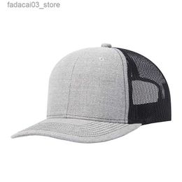 Ball Caps 2023 Small Curved Peak Mesh Snapback Hat for Man Wommen Summer Solid Colour Sun Hat Adult Blank Baseball Caps 55-61cm Q240116