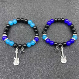 Charm Bracelets Fashion Blue Couple Beads Bracelet Tv Girl Matching Bracelets Who Really Cares Album Inspired Bracelets Friends Jewelry Gift