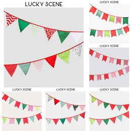 New Banners Streamers Confetti Christmas decoration flag hanging katun Fishtail Pennants Camping shooting Bunting picnic S01181