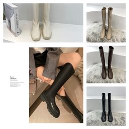 Martin Booties Designer da donna Piattaforma Stampa Lavoro Scarpone da neve Lady Marrone Nero Bianco Stivaletti Inverno 38 s