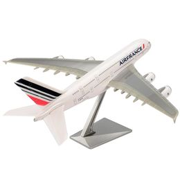 US 1 250 Resin Aircraft Model Toy Airbus 30cm A380 Air France Kids Toys For Collection 240116