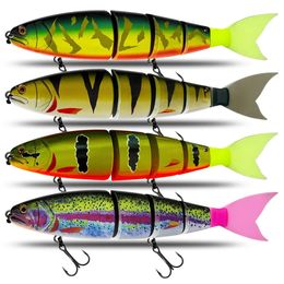 Fishing Lure Swimming Bait Jointed Floating sinking 245mm 19Color Giant Hard Bait Section Lure For Big Bait Bass Pike Lure 240116