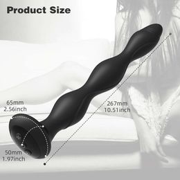 Sex Toy Massager Smart Heating Anal Plug Electric Shock Butt Plugs Beads Prostate Massager Female Masturbator Erotic Toys for Couple