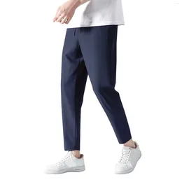 Men's Pants Mens Guard Loose Solid Sports Leggings Outdoor Jogger Drawstring Elastic Rise Breathable Sweatpants Ropa De Hombre