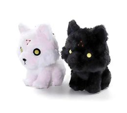 Anime Jujutsu Kaisen Megumi Fushiguro Black White Divine Dogs Plush Keychain Small Pandent Kids Stuffed Toys For Children 15CM 240115