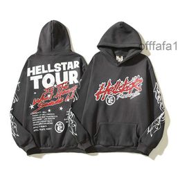 Designer Hoodie Hellstar Men Pullover Spiderweb Star Flash Long Sleeve Street Hip-hop Sweatshirts Blue Red Grey Black White Yoga Vintage Hoodios JFY5