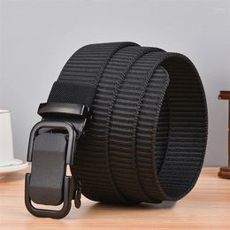 Waist Support Men Comfortable Strap Canvas Belt Plastic Buckle Metal-Free Military Tactical Outdoor Hiking Webbing Nylonbelt