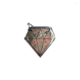 Storage Bags 1Pc Fashion Personalized Creative Diamond Shape Coin Purse Ins Style Light Luxury Retro Geometry Rhombus Small Bag