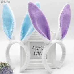 Headbands Cute Comfortable Easter Bunny Hair Accessories Easter Party Favor Kids Gifts Rabbit Ear Headband Decoration Supplies YQ240116