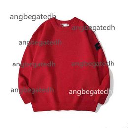 Men's Sweatshirt Designer Top Quality Women Mens Stones Sweaters Hoodies Knit Crew Neck Long Slevee Couple Clothing Spring Warmtops 01ZC9V