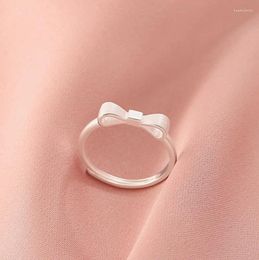 Cluster Rings BF CLUB 925 Sterling Silver Ring For Women Jewellery String Bow Finger Open Vintage Handmade Allergy Party Birthday Gift