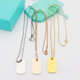 T Hem Designer Classic Titanium Steel Bead Heart Pendant Cross Diamond Necklace Holiday Anniversary Present Box Collection 001