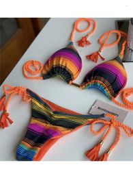 Women's Swimwear Bikini 2024 Sexy Women Swimsuit Brazilian Set Thong Female Bathing Swimming Suit Beachwear