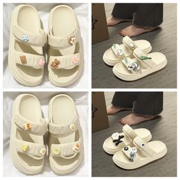 Big eyed sandals super soft Women's Summer New Style eva Thick bottom anti slip home furnishings Odourless feet outdoor indoor Two pronged slip on shoes size 35-40