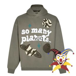 Men's Hoodies Sweatshirts BROKEN PLANET So Many Planets Hoodie Men Women Pullovers Oversized Hoodedyolq