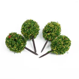 Decorative Flowers Lightweight Model Trees Garden Scenery Landscape Plastic 1:100 Scale Flower Train Layout Durable High Quality