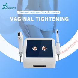 2024 New 2 in 1 Portable HIFU Machine High Intensity Focused Ultrasound HIFU Vaginal Tightening Rejuvenation Skin Care Beauty Machine free shipping
