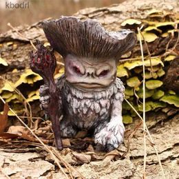 Garden Decorations Garden Ornaments Fairy Mushroom Monster Elf Shaman Wizard Troll Style Trend Resin Artefact Decoration YQ240116