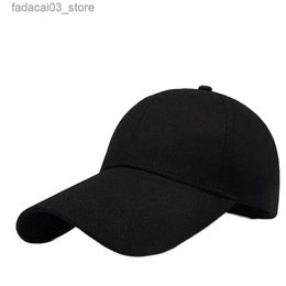 Ball Caps 11cm long visor large head Man Big Size Causal Peaked Hats Cool Fishing Hat Man Plus Size Baseball Caps 55-60cm 60-65cm Q240116