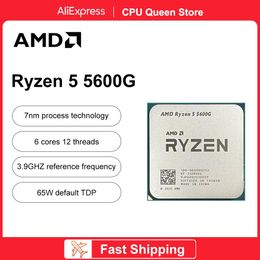 Ryzen 5 5600G R5 5600G 3,9 GHz 6 Rdzeń 12 Procesor procesora Wątek 7NM L3 = 16M 100-000000252 Gniazdo AM4 Gaming Processador 240115