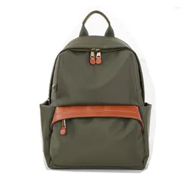 School Bags Waterproof Women Backpack Portability Oxford Cloth Girls Travel Fashion Ladies Patchwork Backpacks