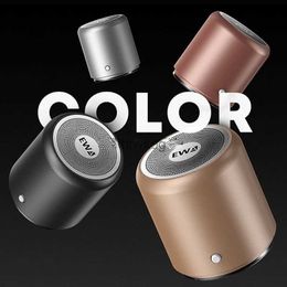 Portable Speakers EWA A107 Wireless Bluetooth Speaker Mobile Phone Audio Dual Subwoofer Small Steel Portable Computer Mini Bluetooth Speaker YQ240116