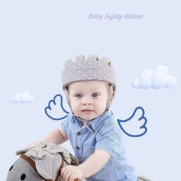 Infant Baby Safety Helmet Toddler Head Protection Soft Adjustable Cap Antifall for Crawling Walking 1 Year Boy Girl 240116