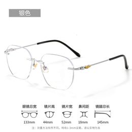 2024 Luxury Designer Ch Sunglasses for Women Chromes Glasses Frames Mens c Frmeless Glsses Frme Pure Titnium Femle Ul Flt Heart Eyeglass Frame Eyewear Cwpv