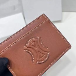 Porta del designer Donne con box borsela Smooth Smooth Genuine Leather Card Holders Coin Pulses Woman Wallet Key Bouch
