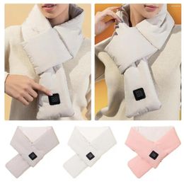 Scarves Solid Color Scarf Electric Heating Unisex Thick Neck Protection Washable Windproof Cold-resistant For Winter