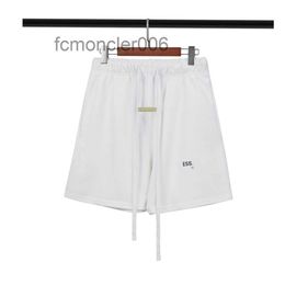 Mens Shorts Man Womens Designer Ess Thick Short Active Casual Mid Rise 100% Pure Cotton Elastic Waist Pants Reflective Letter Plus Big Size WHYC