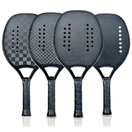 HOOWAN Blackshark Beach Tennis Racket Carbon 3K 12K 18K Professional Fine Finish Paddle Beach Tennis with Cover 240116