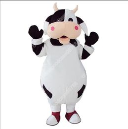 Performance Cow Mascot Costume Halloween Fancy Party Dress Cartoon Character Outfit Suit Carnival Adults Size Birthday Outdoor Outfit