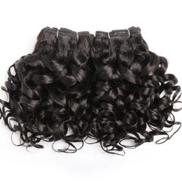 Curly Human Hair Bundles 100% Human Hair Bundles Brazilian Hair Weave Bundles 6 PcsLot Colour 1B24303399J Curly Hair 240115