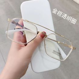 2024 Luxury Designer CH Sunglasses for Women Chromes Glasses Frames Mens New Metal Flat Lens Popular Equipped Myopia Heart Eyeglass Frame Eyewear Z3ZW