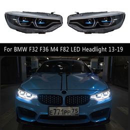 Front Lamp For BMW F32 F36 M4 F82 425I LED Headlight 13-19 Daytime Running Light Streamer Turn Signal High Beam Angel Eye Projector Lens