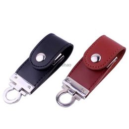 USB Flash Drives JASTER wholesale Leather USB Flash Drive pendrive 4GB 8GB 16GB 32GB 64GB keychain Pen drive 32GB flash Memory stick usb creative