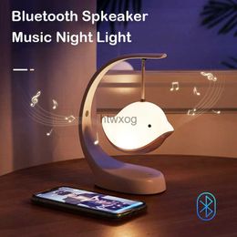 Portable Speakers Bluetooth Speaker Cartoon Birds Night Lamp Portable Small Subwoofer Ribbon Lights for Home Decor Audio Music Wireless Speakers YQ240116
