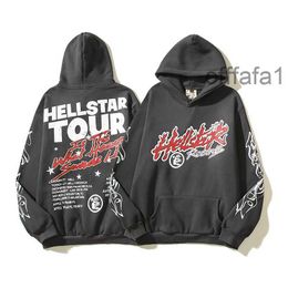 Designer Hoodie Hellstar Men Pullover Spiderweb Star Flash Long Sleeve Street Hip-hop Sweatshirts Blue Red Grey Black White Yoga Vintage Hoodios UIYO