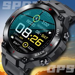 Watches 2022 New GPS Smart Watch Men Outdoor Sport Watches Super Long Standby Health Monitor Tracker IP68 Waterproof Smartwatch For Swim