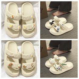 Big eyed sandals super softy Women Summer New Style eva Thick bottom anti slip home furnishings Odorless feet outdoor indoor Two pronged slipper on shoes EUR 35-40